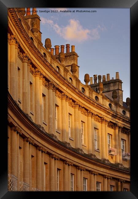 Classic The Circus Bath abstract at Golden hour Framed Print by Duncan Savidge