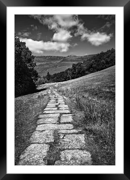   Path to Kinder Scout   Framed Mounted Print by Darren Galpin