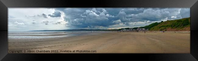 Filey Panorama  Framed Print by Alison Chambers