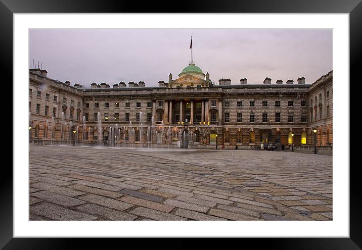 Somerset House Framed Mounted Print by David French