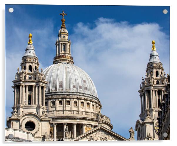 St. Pauls Cathedral in London, UK Acrylic by Chris Dorney