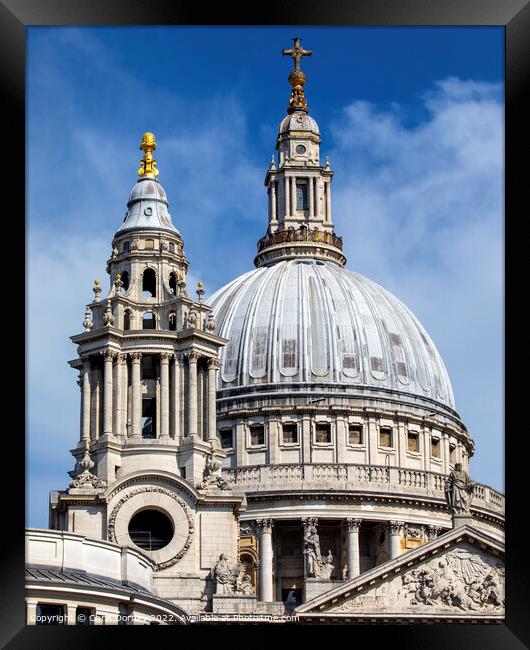 St. Pauls Cathedral in London, UK Framed Print by Chris Dorney