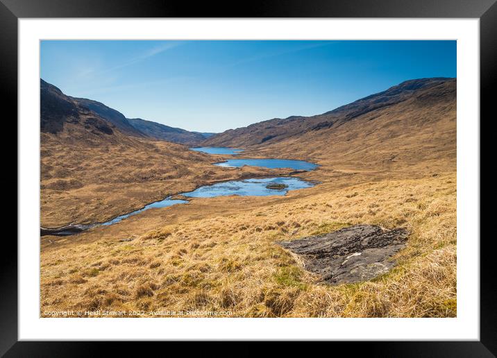 Three Lochs Viewpoint Framed Mounted Print by Heidi Stewart