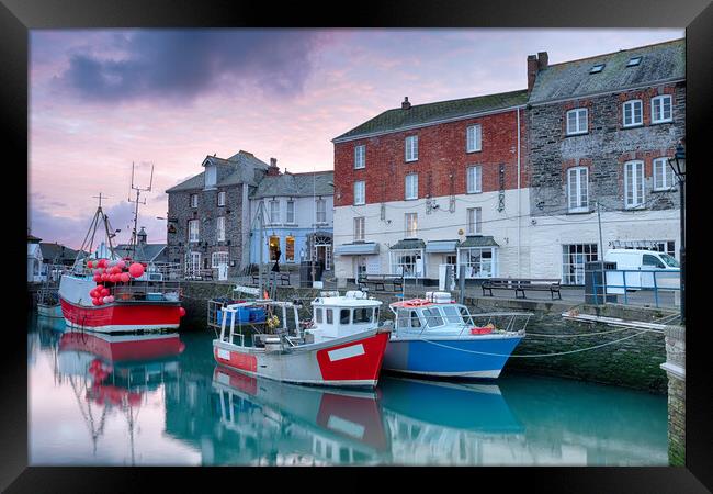 Padstow in Cornwall Framed Print by Helen Hotson