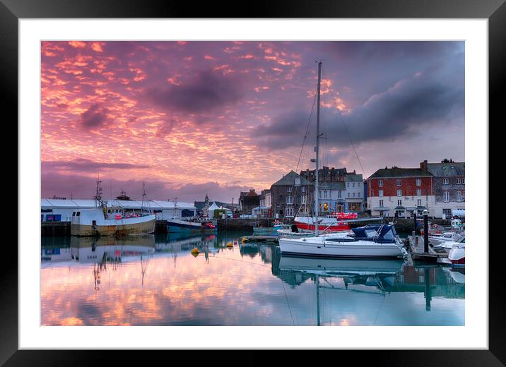 Padstow in Cornwall Framed Mounted Print by Helen Hotson
