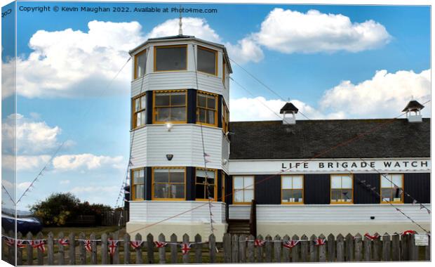 Life Brigade Watch House Tynemouth (Colour Image) Canvas Print by Kevin Maughan