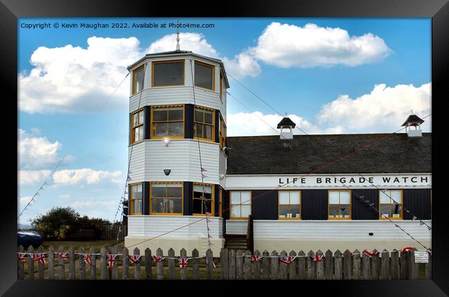 Life Brigade Watch House Tynemouth (Colour Image) Framed Print by Kevin Maughan