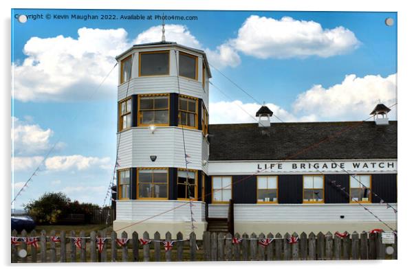 Life Brigade Watch House Tynemouth (Colour Image) Acrylic by Kevin Maughan