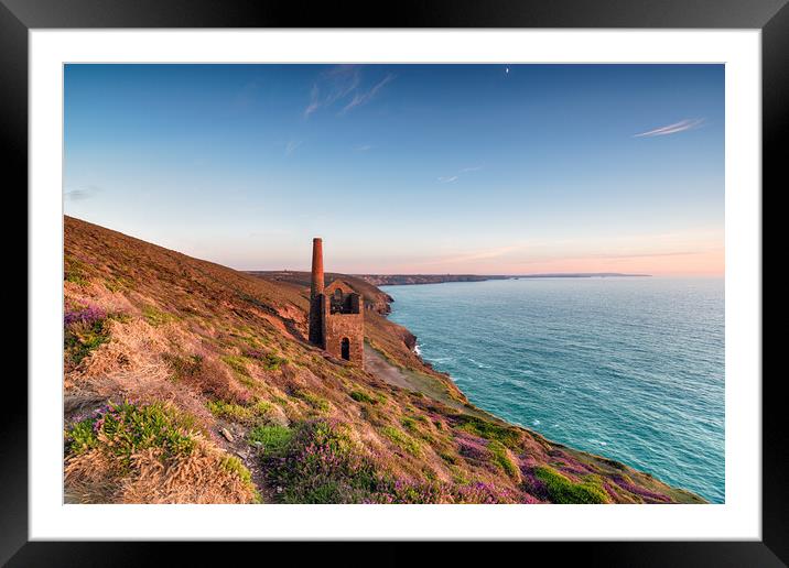 Wheal Coates in Cornwall Framed Mounted Print by Helen Hotson