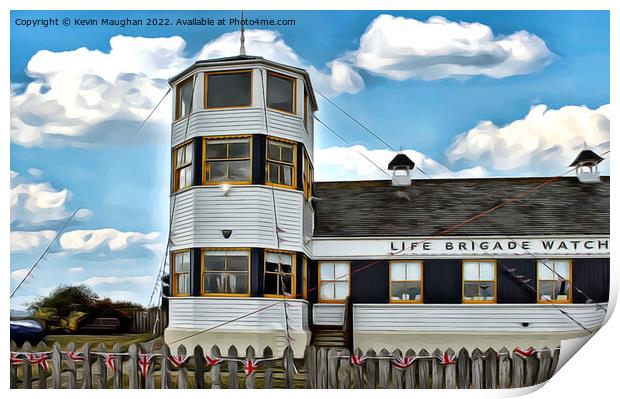 The Heroic History of Life Brigade Watch House Print by Kevin Maughan