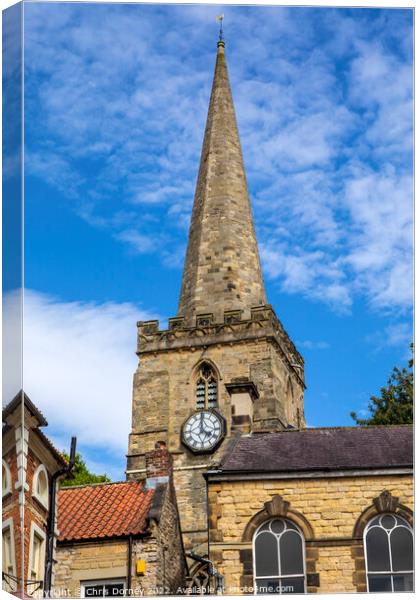 St. Peter and St. Pauls Church in Pickering, North Yorkshire Canvas Print by Chris Dorney