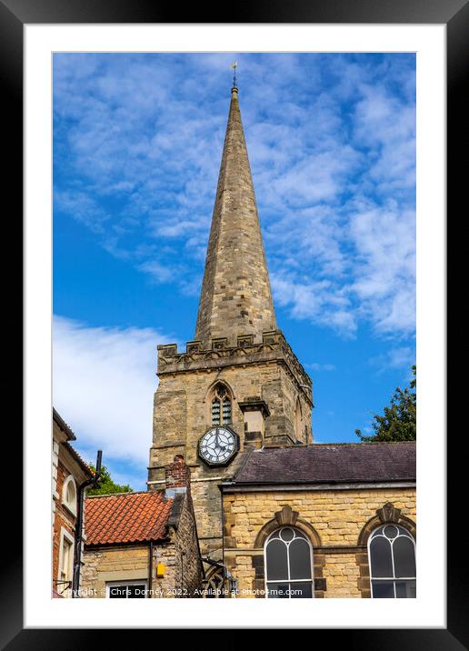 St. Peter and St. Pauls Church in Pickering, North Yorkshire Framed Mounted Print by Chris Dorney