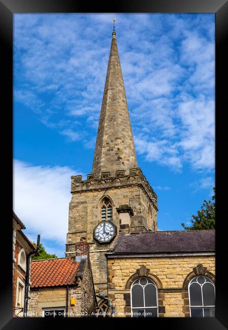 St. Peter and St. Pauls Church in Pickering, North Yorkshire Framed Print by Chris Dorney