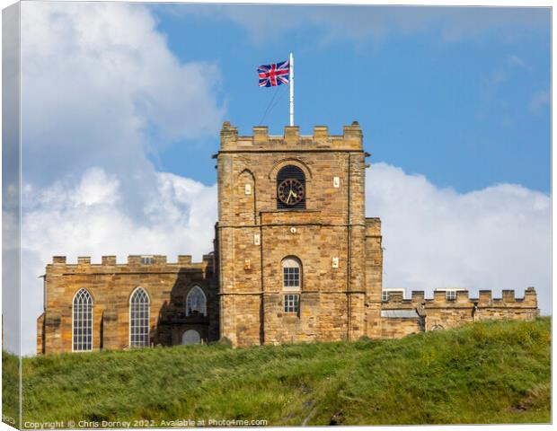 St. Marys Church in Whitby, North Yorkshire Canvas Print by Chris Dorney