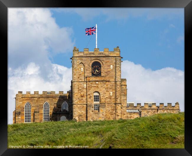 St. Marys Church in Whitby, North Yorkshire Framed Print by Chris Dorney