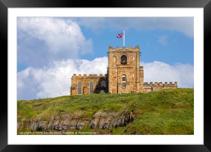 St. Marys Church in Whitby, North Yorkshire Framed Mounted Print by Chris Dorney