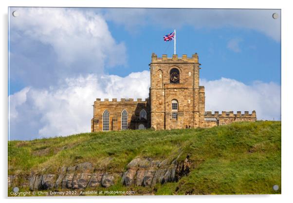 St. Marys Church in Whitby, North Yorkshire Acrylic by Chris Dorney