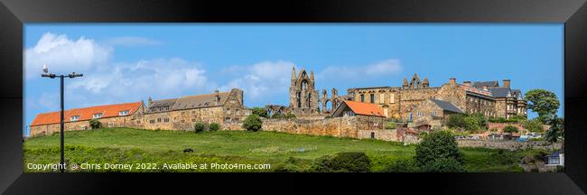 Whitby Abbey in North Yorkshire, UK Framed Print by Chris Dorney