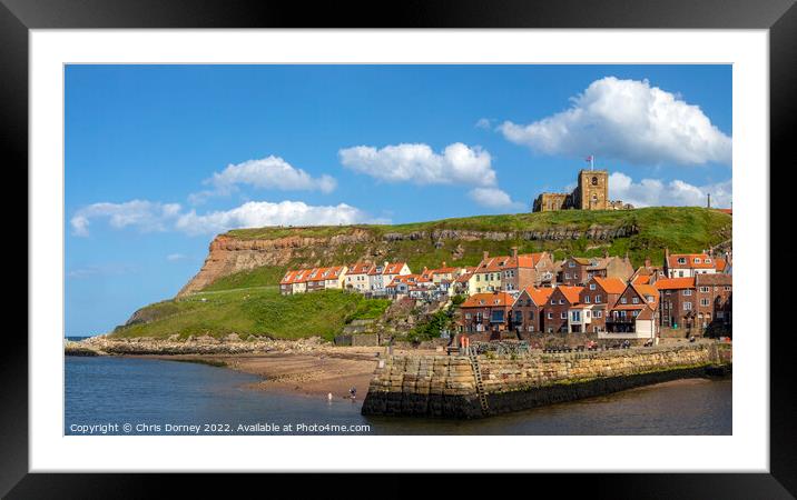 Whitby in North Yorkshire, UK Framed Mounted Print by Chris Dorney