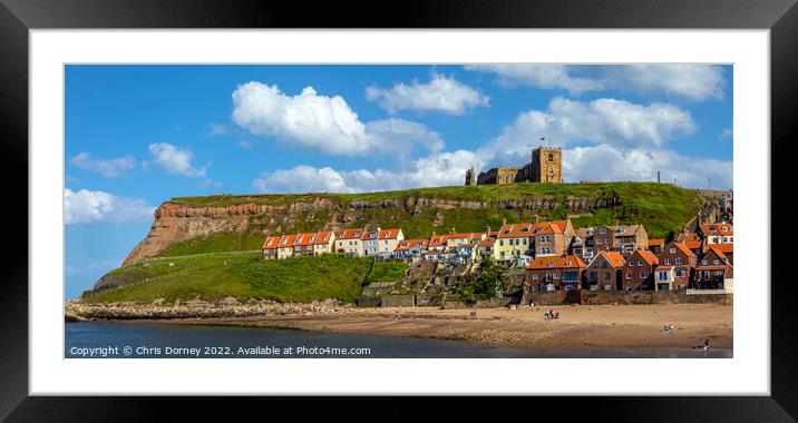 St. Marys Church on the East Cliff in Whitby, North Yorkshire Framed Mounted Print by Chris Dorney