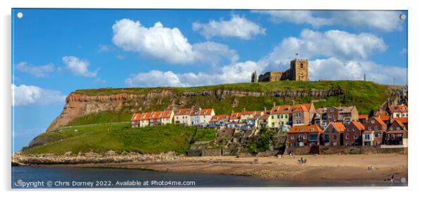 St. Marys Church on the East Cliff in Whitby, North Yorkshire Acrylic by Chris Dorney