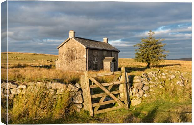 Cottage on the Moor Canvas Print by Helen Hotson