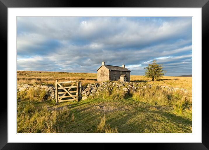 An Old House on Dartmoor Framed Mounted Print by Helen Hotson