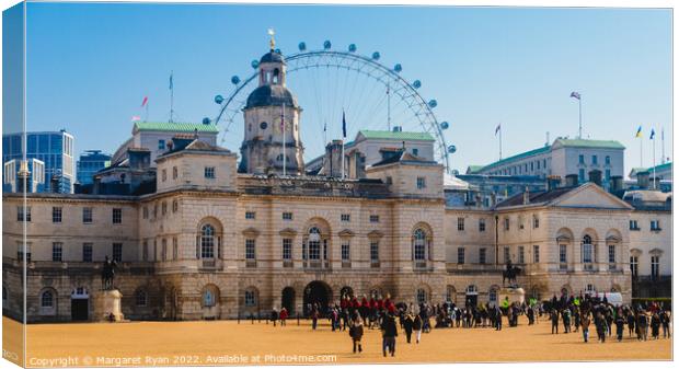 Horse Guards Canvas Print by Margaret Ryan