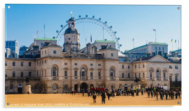 Horse Guards Acrylic by Margaret Ryan