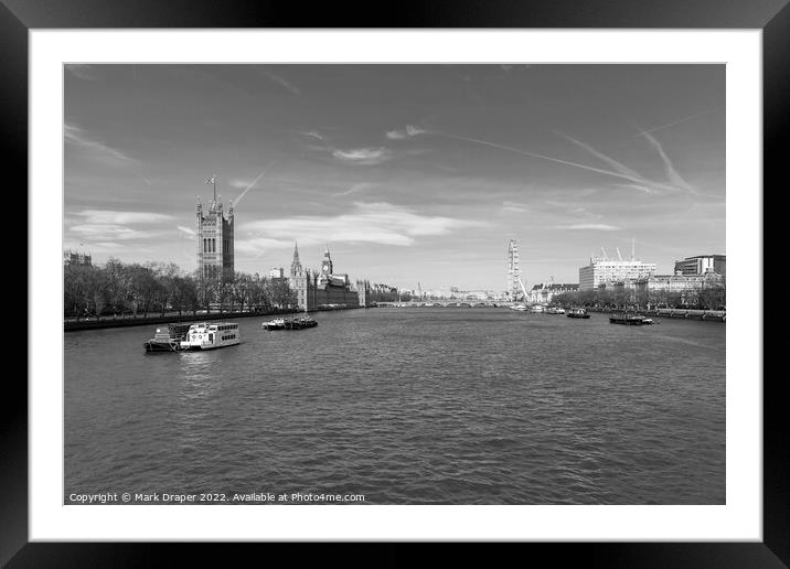 River Thames Framed Mounted Print by Mark Draper