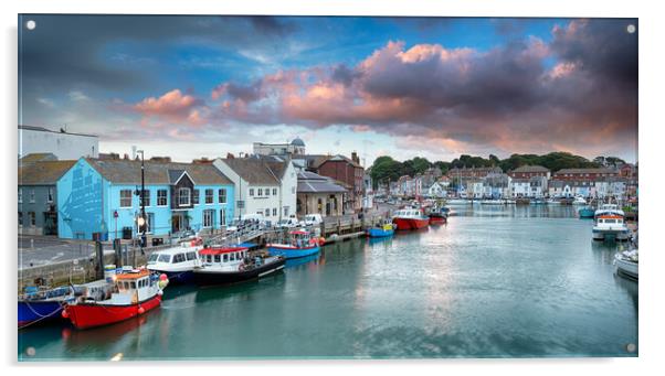 Weymouth in Dorset Acrylic by Helen Hotson