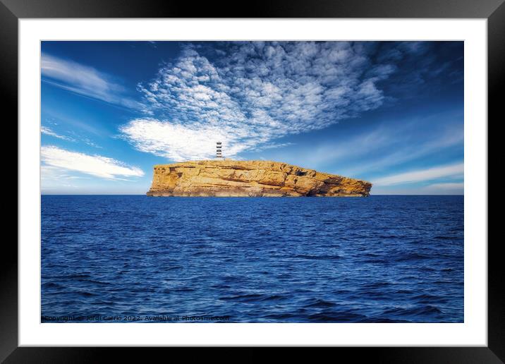 Majestic Islet of Cabrera - CR2204-7401-ORT Framed Mounted Print by Jordi Carrio