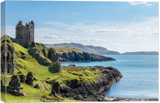 Gylen Castle, Island of Kerrera, Scotland Canvas Print by Dave Collins