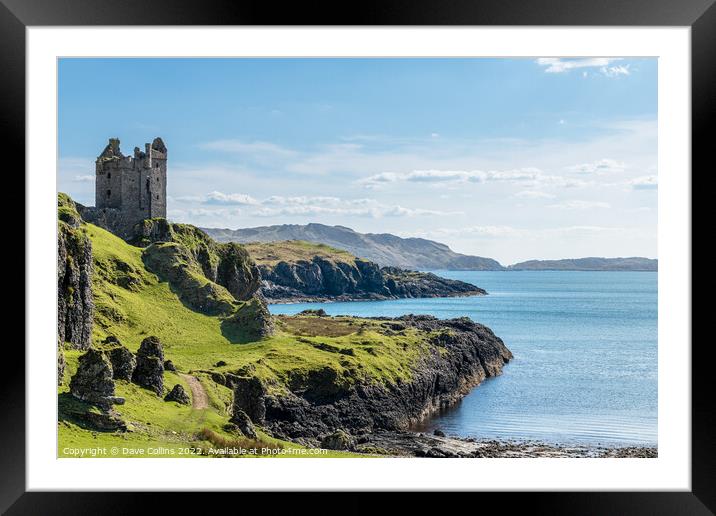 Gylen Castle, Island of Kerrera, Scotland Framed Mounted Print by Dave Collins