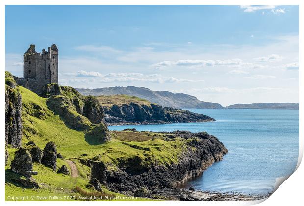 Gylen Castle, Island of Kerrera, Scotland Print by Dave Collins
