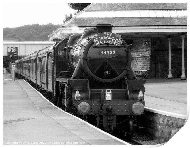 THE SCARBOROUGH SPA EXPRESS Print by Craig Yates