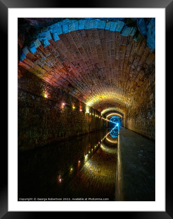 Falkirk Tunnel on the Union Canal Framed Mounted Print by George Robertson