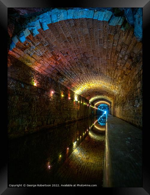 Falkirk Tunnel on the Union Canal Framed Print by George Robertson