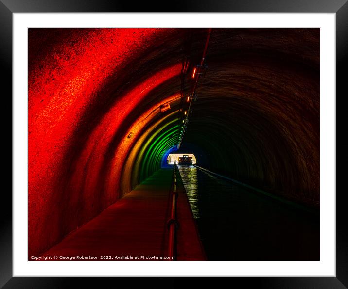 Inside the Roughcastle Tunnel Framed Mounted Print by George Robertson