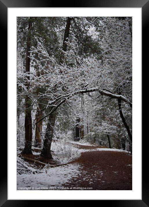 Winter Wonderland Framed Mounted Print by Ken Oliver