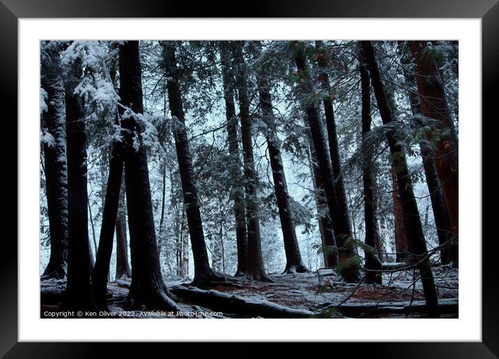 Enchanting Winter Wonderland Framed Mounted Print by Ken Oliver