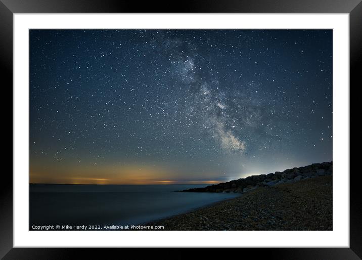 Milky Way Bay Framed Mounted Print by Mike Hardy