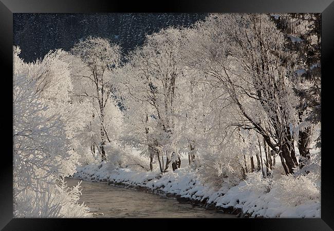 Icy River Framed Print by Thomas Schaeffer