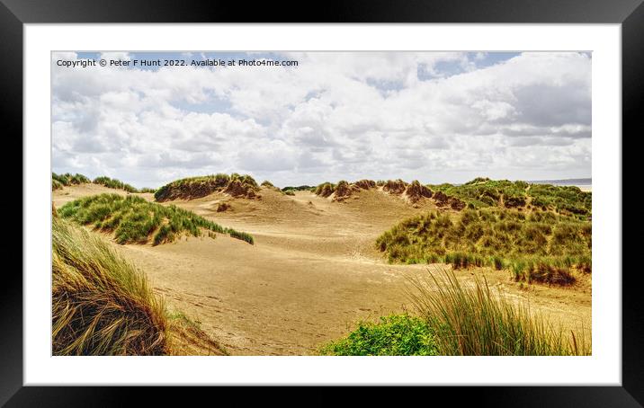 The Dunes At Saunton Sands Framed Mounted Print by Peter F Hunt
