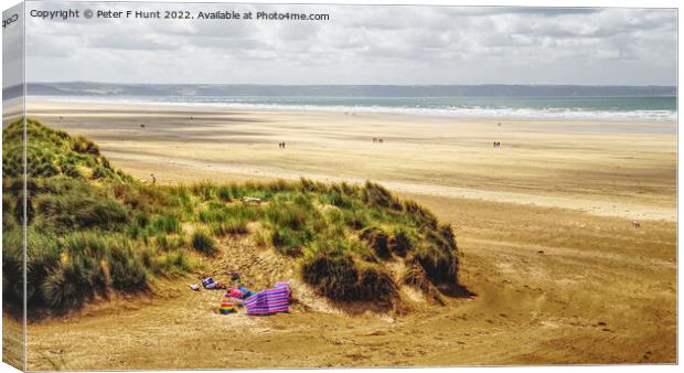 A View From The Dunes Canvas Print by Peter F Hunt