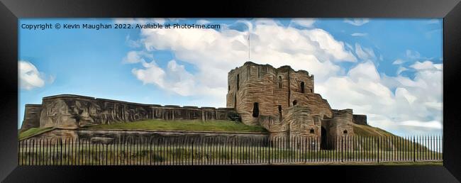 Tynemouth Castle (Digital Art) Framed Print by Kevin Maughan