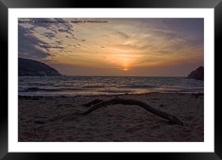 Cornish sunrise Framed Mounted Print by Duncan Savidge