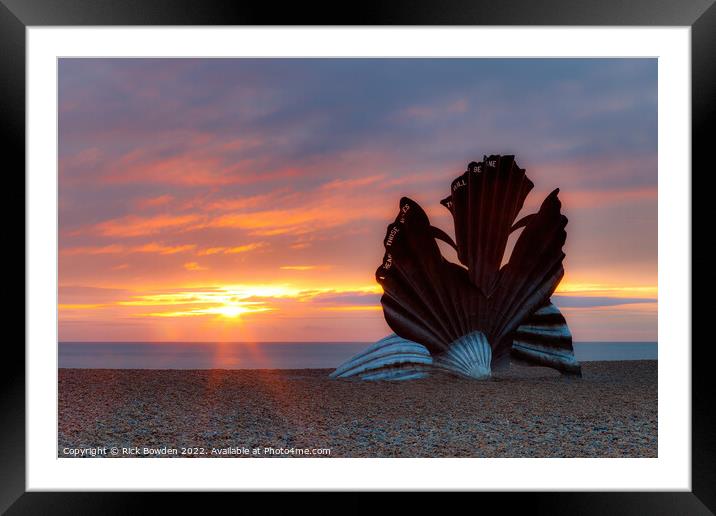 Aldeburgh Sunrise Framed Mounted Print by Rick Bowden