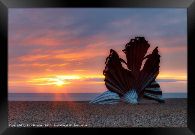 Aldeburgh Sunrise Framed Print by Rick Bowden