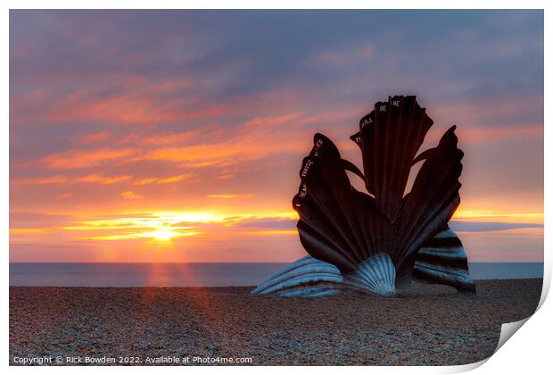 Aldeburgh Sunrise Print by Rick Bowden